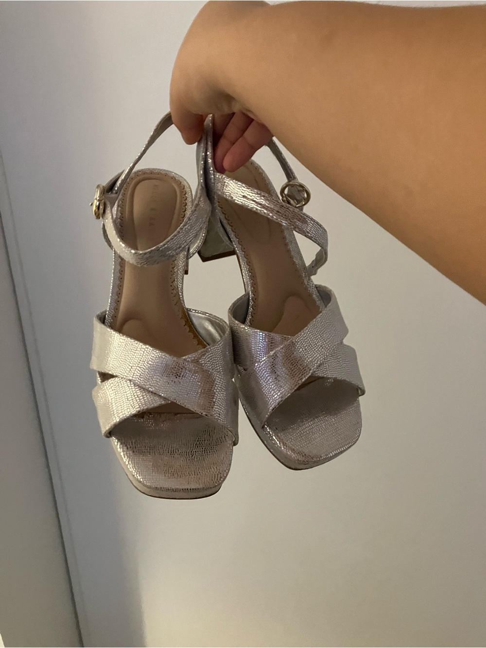 Silver heels